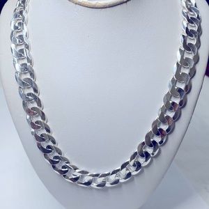 NEW Sterling Silver 925 Cuban Necklace